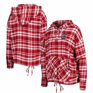 South Carolina Gamecocks Red & White Hooded Pullover Sweatshirt